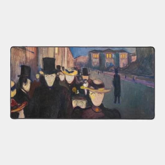 Edvard Munch - Evening op Karl Johan Street Bureaumat (Voorkant)