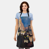 Edvard Munch - Evening op Karl Johan Street Schort (Gedragen)