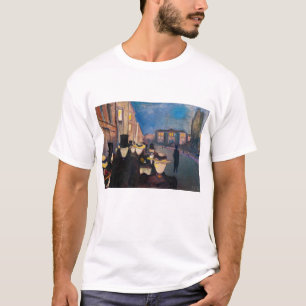 Edvard Munch - Evening op Karl Johan Street T-shirt