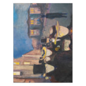 Edvard Munch - Evening op Karl Johan Street Tafelkleed (Voorkant)