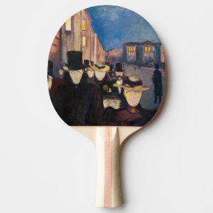 Edvard Munch - Evening op Karl Johan Street Tafeltennisbatje