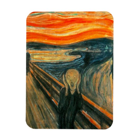 EDVARD MUNCH - Het beeldscherm van 1893 Magneet (Verticaal)