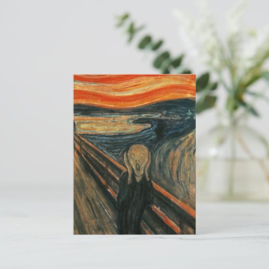 Edvard Munch - Het scherm Briefkaart (Staand voorkant)