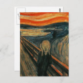 Edvard Munch - Het scherm Briefkaart (Voorkant / Achterkant)
