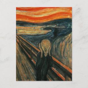Edvard Munch - Het scherm Briefkaart