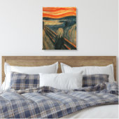 Edvard Munch - Het scherm Canvas Afdruk (Insitu (Slaapkamer))