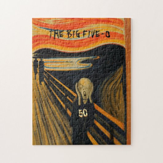 Edvard Munch - Het scherm dat ik 50 keer Legpuzzel (Verticaal)
