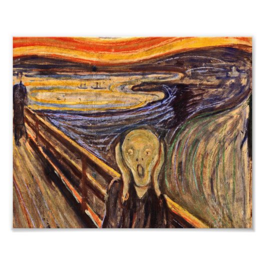 Edvard Munch - Het scherm Foto Afdruk (Voorkant)