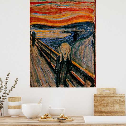 Edvard Munch - Het scherm Poster (Keuken)