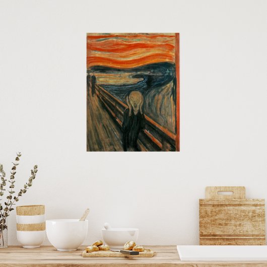 Edvard Munch - Het scherm Poster (Keuken)