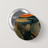 Edvard Munch - Het scherm Ronde Button 5,7 Cm (Voorkant /achterkant)