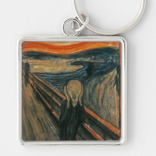 Edvard Munch - Het scherm Sleutelhanger (Voorkant)