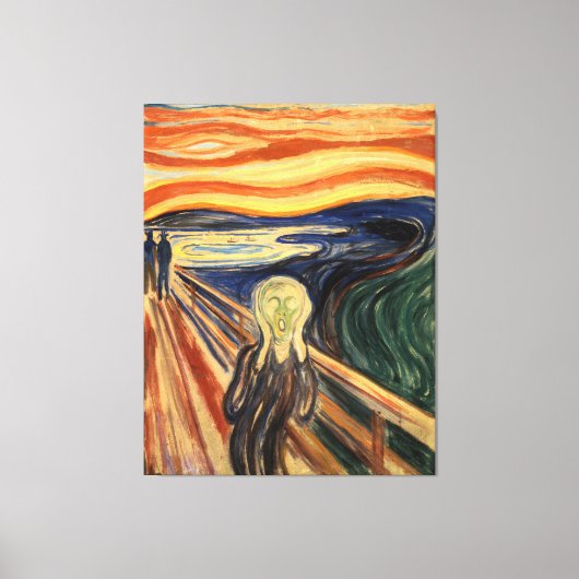 Edvard Munch het schermasterstuk schilderen Canvas Afdruk (Voorkant)