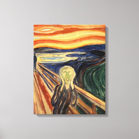 Edvard Munch het schermasterstuk schilderen Canvas Afdruk (Voorkant)