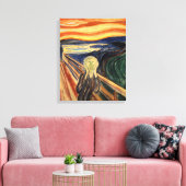 Edvard Munch het schermasterstuk schilderen Canvas Afdruk (Insitu (Woonkamer))