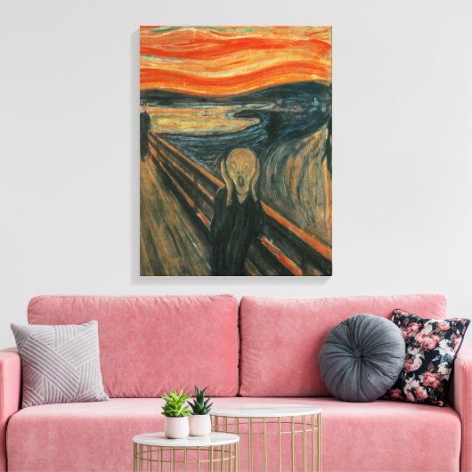 Edvard Munch het schermschilderen Canvas Afdruk (Insitu (Woonkamer))