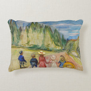 Edvard Munch - Het sprookjesbos Accent Kussen