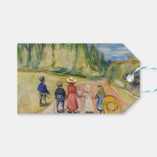 Edvard Munch - Het sprookjesbos Cadeaulabel