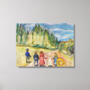 Edvard Munch - Het Sprookjesbos Canvas Afdruk