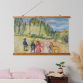 Edvard Munch - Het sprookjesbos Hangend Wandkleed (Slaapkamer)