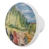 Edvard Munch - Het sprookjesbos Keramische Knop (Rechts)