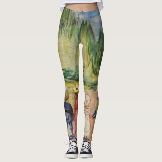 Edvard Munch - Het sprookjesbos Leggings (Voorkant)