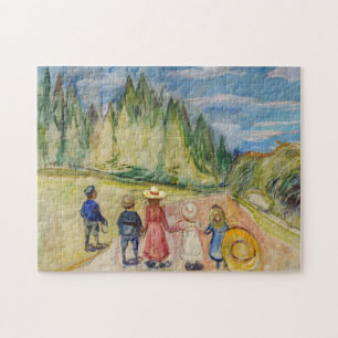 Edvard Munch - Het sprookjesbos Legpuzzel