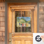 Edvard Munch - Het sprookjesbos Raamsticker (Huis Deur)