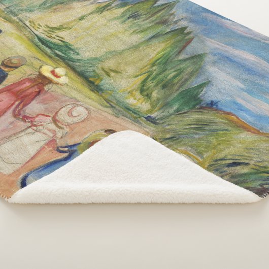 Edvard Munch - Het sprookjesbos Sherpa Deken (3/4)