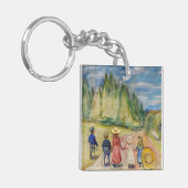 Edvard Munch - Het sprookjesbos Sleutelhanger (Voorkant Links)
