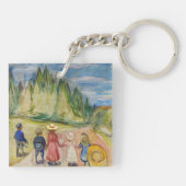 Edvard Munch - Het sprookjesbos Sleutelhanger (Achterkant)