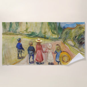 Edvard Munch - Het sprookjesbos Strandlaken