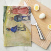 Edvard Munch - Het sprookjesbos Theedoek (Quarter Fold)