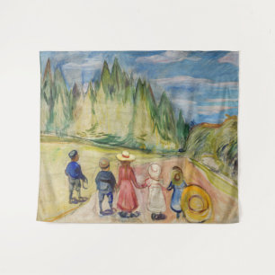 Edvard Munch - Het sprookjesbos Wandkleed