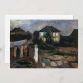 Edvard Munch - Het Storm Bedankkaart (Voorkant / Achterkant)