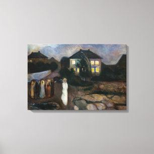 Edvard Munch - Het Storm Canvas Afdruk