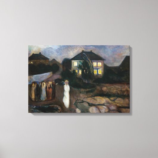 Edvard Munch - Het Storm Canvas Afdruk (Voorkant)