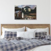 Edvard Munch - Het Storm Canvas Afdruk (Insitu (Slaapkamer))