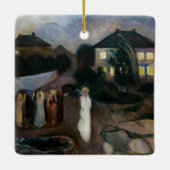 Edvard Munch - Het Storm Keramisch Ornament (Achterkant)