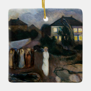 Edvard Munch - Het Storm Keramisch Ornament