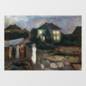 Edvard Munch - Het Storm Raamsticker (Vel)