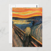 Edvard Munch is het spookbeeld Briefkaart (Voorkant / Achterkant)