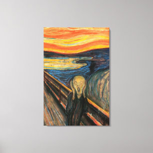 Edvard Munch is het spookbeeld Canvas Afdruk