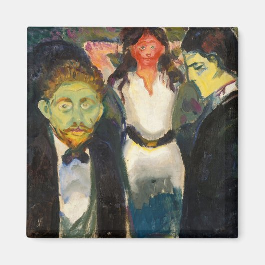 Edvard Munch - Jealousy Magneet (Voorkant)
