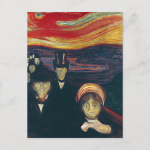 Edvard Munch Klassiek schilderij, Angst (1894) Briefkaart