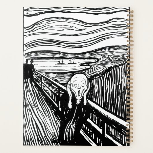 Edvard Munch - La lithographie de cri (Dos)