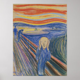 Edvard Munch Le Cri 1895 Impression d'art au paste