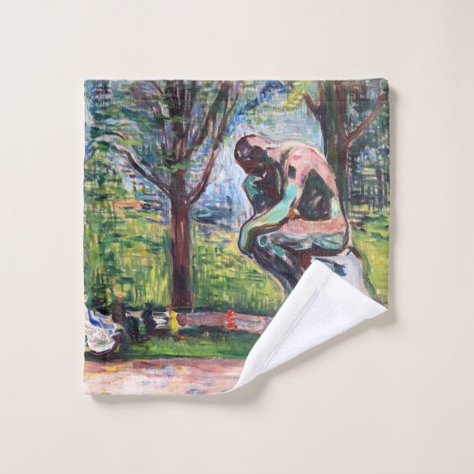 Edvard Munch - Le penseur de Rodin (Gant de toilette)