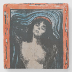 Edvard Munch - Madonna Lithografie Stenen Onderzetter