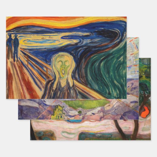 Edvard Munch - Masterstukselectie Inpakpapier Vel (Set)